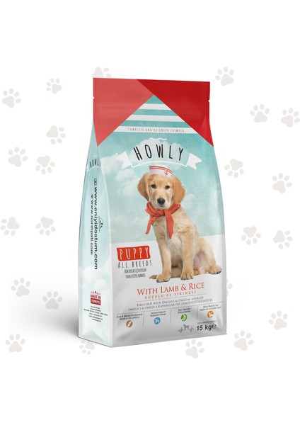 Kuzulu ve Pirinçli Yavru Köpek Maması 15 kg