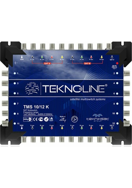 10X12 KASKATLI MULTISWITCH UYDU DAĞITIM SANTRALI