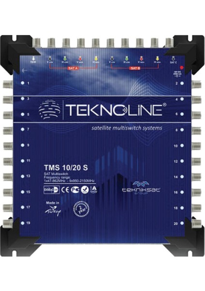 10X20 SONLU MULTISWITCH UYDU DAĞITIM SANTRALI