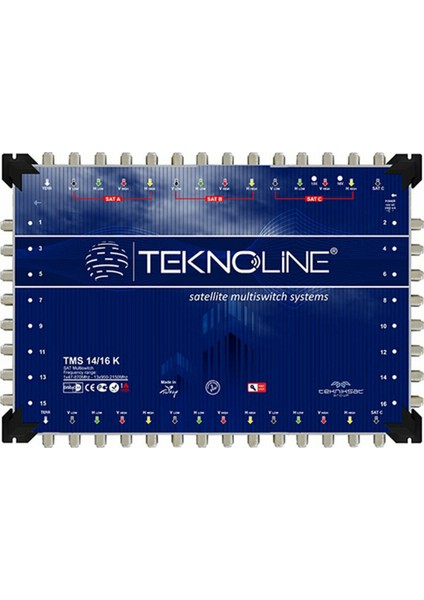 14X16 KASKATLI MULTISWITCH UYDU DAĞITIM SANTRALI