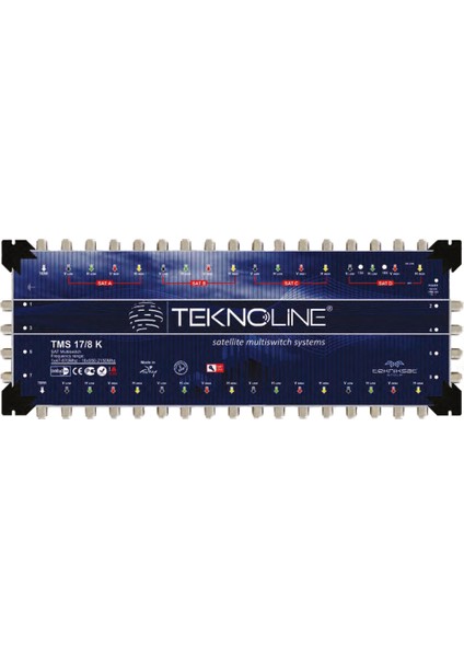 17X8 KASKATLI MULTISWITCH UYDU DAĞITIM SANTRALI