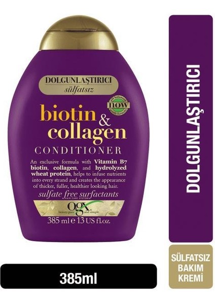 Biotin Collagen Saç Kremi 385 ml