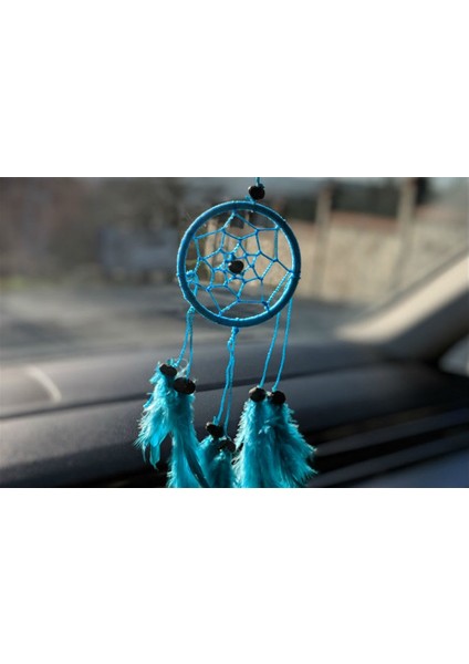 Araba Süsü Tüylü Mini Rüya Kapanı Dreamcatcher 6 cm modelleri