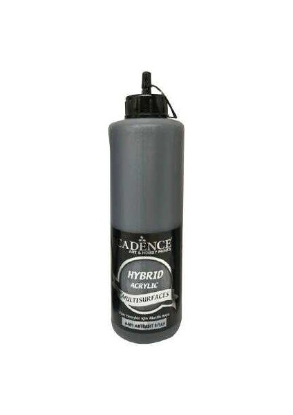 H-091 Antrasit Siyah Hybrid Multisurfaces Akrilik Boya 500 ml