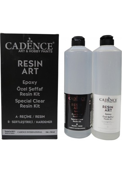 Resin Art Şeffaf Epoksi 750+750 ml