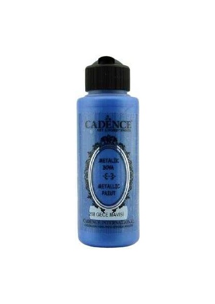 218 Gece Mavisi Metalik Sedefli Akrilik Boya 120 ml