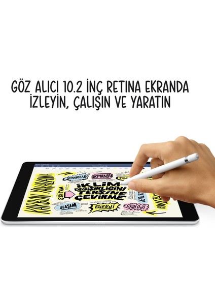 iPad 9. Nesil 64GB 10.2" WiFi Tablet - MK2K3TU/A Uzay Grisi