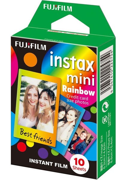 Instax Mini Rainbow 10'Lu Film