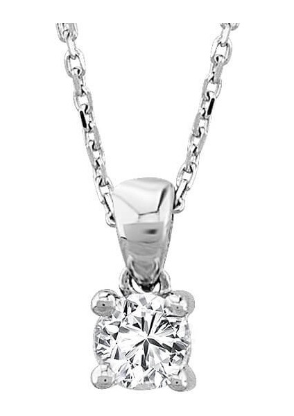 0,20 Karat Pırlanta Tektaş Kolye