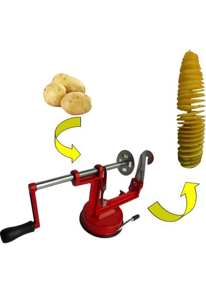 Spiral Patates Dilimleyici - Profesyonel