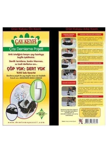 Ev Tipi Çay Demleme Poşeti 25LI Paket