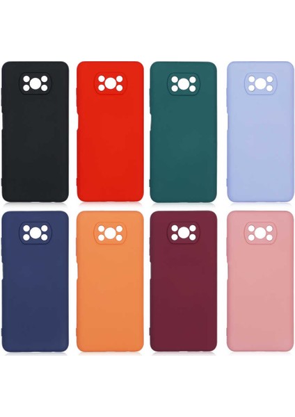 Xiaomi Poco X3 Kılıf Lansman Içi Kadife Silikon modelleri