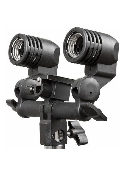 Lh-2 Çift Duylu Şemsiye Tutucu Siyah