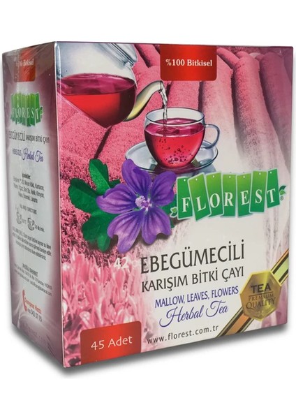 Ebegümecili Bitkisel Çay Süzen Poşet 45 Adet