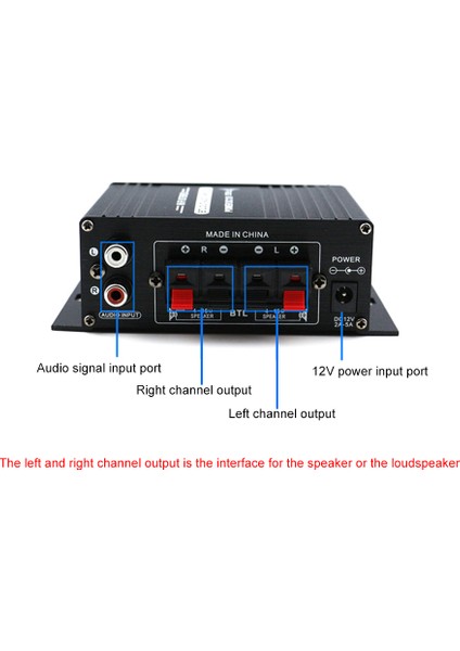 AK170 12 V Mini Ses Güç Amplifikatörü Dijital Ses Alıcı (Yurt Dışından)