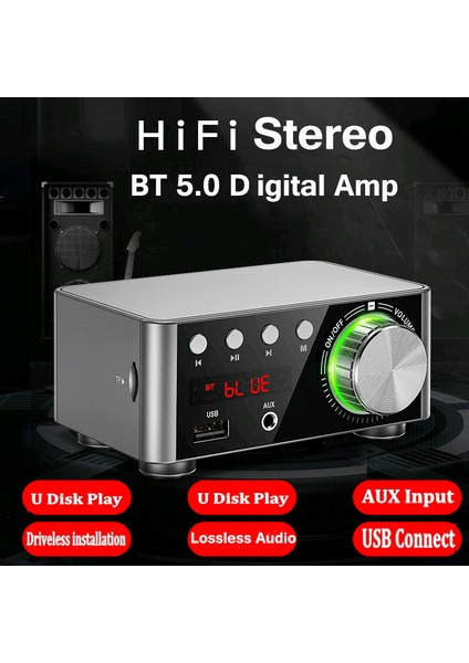 Hıfı Bt5.0 Dijital lifikatör Mini Stereo Ses (Yurt Dışından)