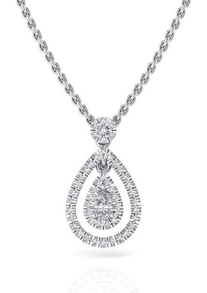 0,30 Karat Pırlantalı Kolye