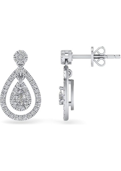 0,60 Karat Pırlantalı Küpe