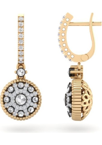 0,70 Karat Pırlantalı Elmas Küpe