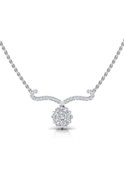 0,17 Karat Pırlantalı Kolye