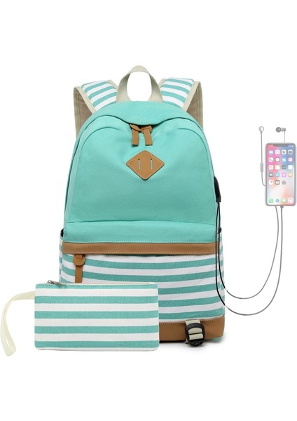 2 Parça USB Kablolu Çanta Yeşil (Yurt Dışından) fiyatları