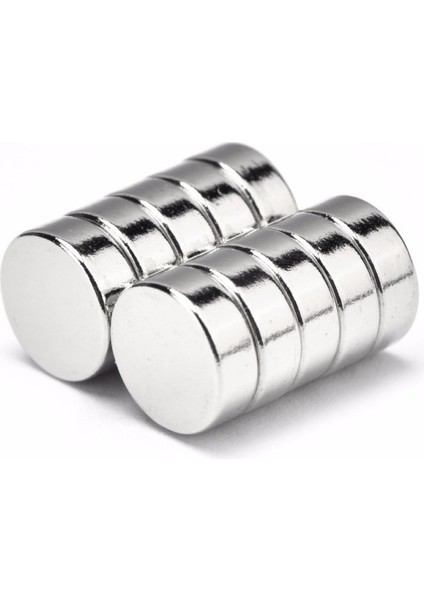 8x3 mm Neodyum Mıknatıs Disk Yuvarlak Çap 8 mm - Kalınlık 3 mm (10 Adet Set)