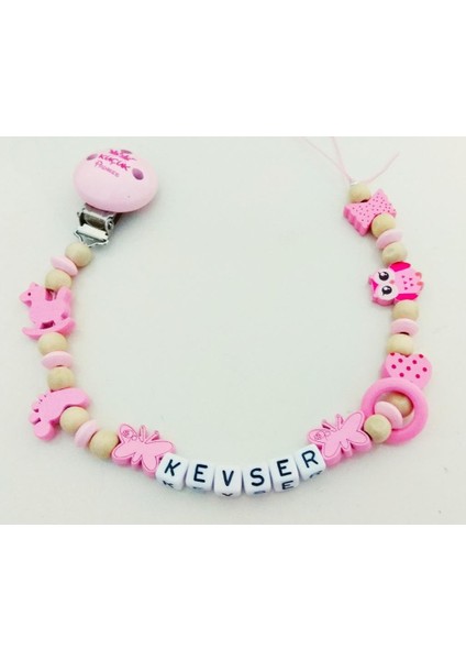 Isimli Emzik Zinciri - Emzik Askısı - Bebek Hediyesi BEZ085