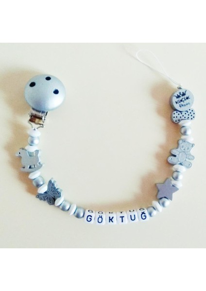 Isimli Emzik Zinciri - Emzik Askısı - Bebek Hediyesi BEZ093