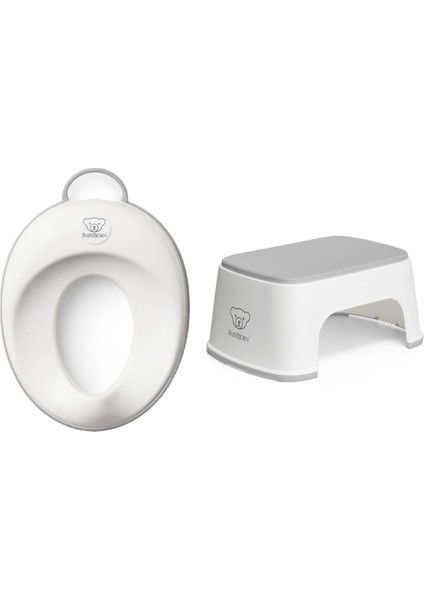 Klozet Adaptörü & Safe Step Banyo Basamağı / White Grey