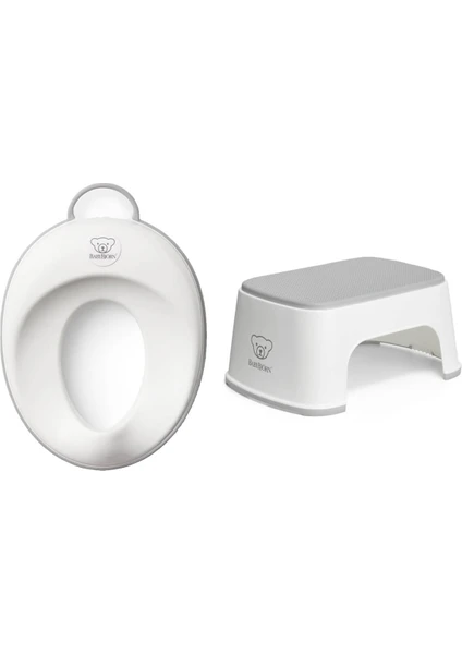 Babybjörn Klozet Adaptörü & Safe Step Banyo Basamağı / White Grey