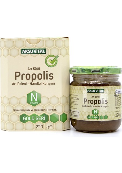 Propolisli Arı Sütü Bal Polen Karışımı (N) 8.000 Mg