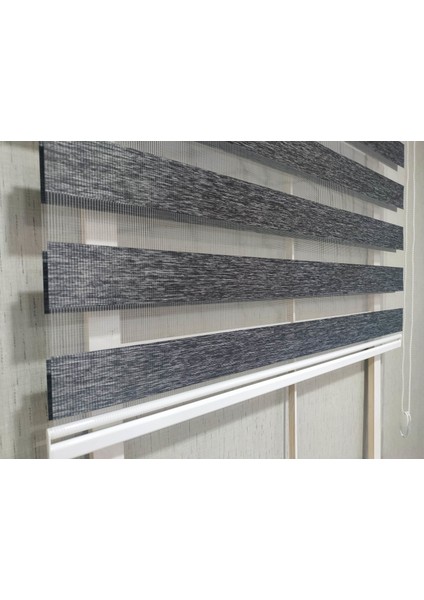 Soft Bamboo Siyah Zebra Perde (Düz) modelleri