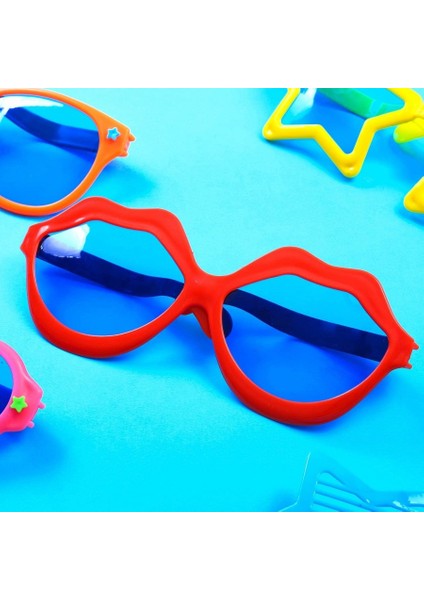 Mega Boy Jumbo Dudak Şekilli Parti Gözlüğü Kırmızı Renk modelleri