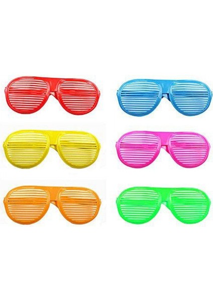 Mega Boy Jumbo Panjur Şekilli Parti Gözlüğü Kırmızı Renk fiyatları