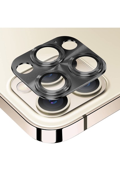 Apple iPhone 12 Pro Max Uyumlu Metalik Seri Kamera Cam Koruyucu