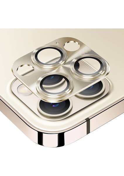 Apple iPhone 12 Pro Max Uyumlu Metalik Seri Kamera Cam Koruyucu