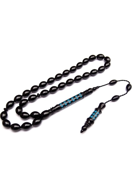 Özel Seri Nakkaş Imameli Erzurum Oltu Taşı Tesbih