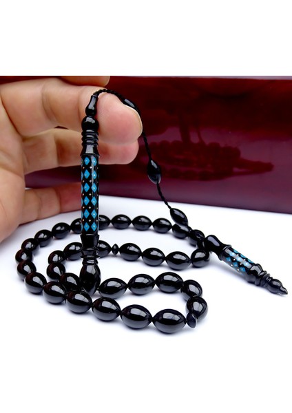 Özel Seri Nakkaş Imameli Erzurum Oltu Taşı Tesbih fiyatları