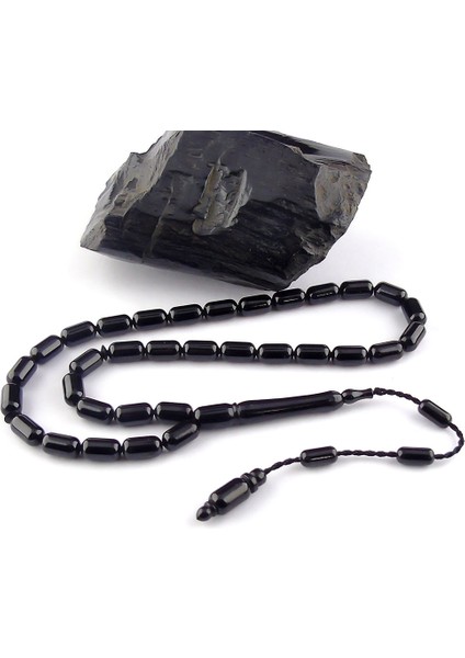 Eskitme Sistemli Ince Model Oltu Taşı Tesbih fiyatları