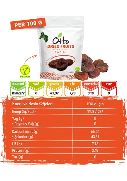 Dried Fruits 150 gr Gün Kurusu Kayısı