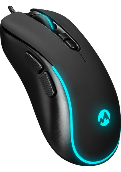 SM-G58 X-Hammer 7d Optik 7200DPI LED Işıklı Oyuncu Mouse Siyah