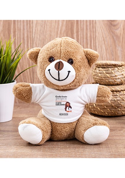 Kişiye Özel Alışıkın Değilsindir Tasarım Esprili Peluş Ayıcık