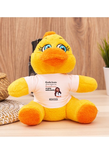 Kişiye Özel Alışıkın Değilsindir Tasarım Esprili Peluş Civciv