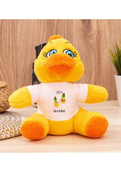 Kişiye Özel Sevimli Ananaslar Peluş Civciv