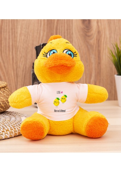 Kişiye Özel Sevimli Limonlar Peluş Civciv