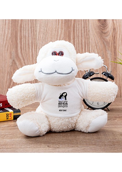 Kişiye Özel Herkes Delirdi Tasarım Esprili Peluş Koyun