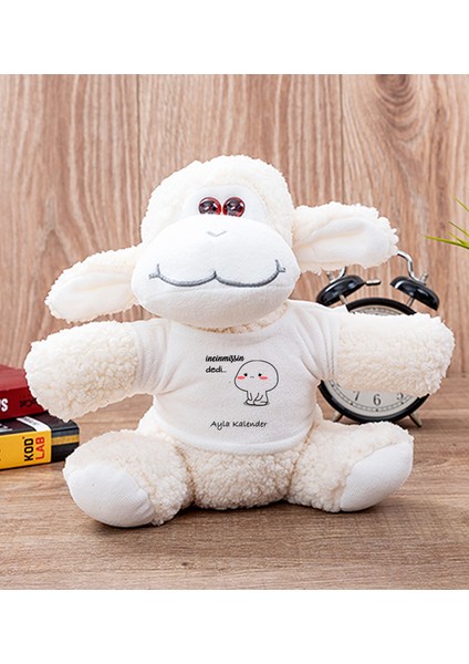 Kişiye Özel Incinmişsin Dedi Tasarım Esprili Peluş Koyun