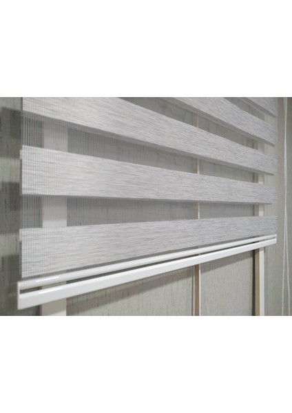 Soft Bamboo Gri Zebra Perde (Düz) modelleri