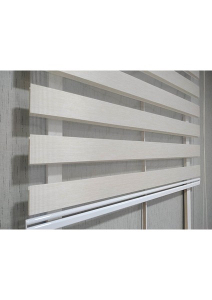 Soft Bamboo Krem-2 Zebra Perde (Düz) modelleri