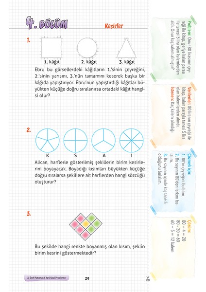3. Sınıf Oyunlu-Eğlenceli Yeni Nesil Problemler indirimleri